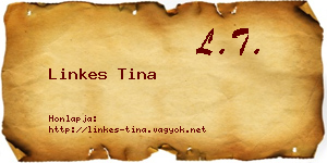 Linkes Tina névjegykártya